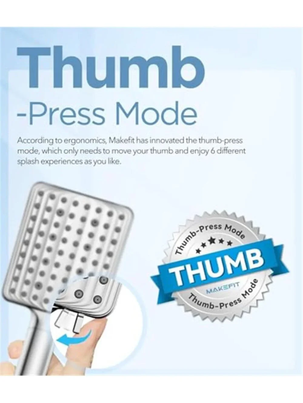 Filtered Shower Head 6 Modes High Pressure Handheld Shower Head